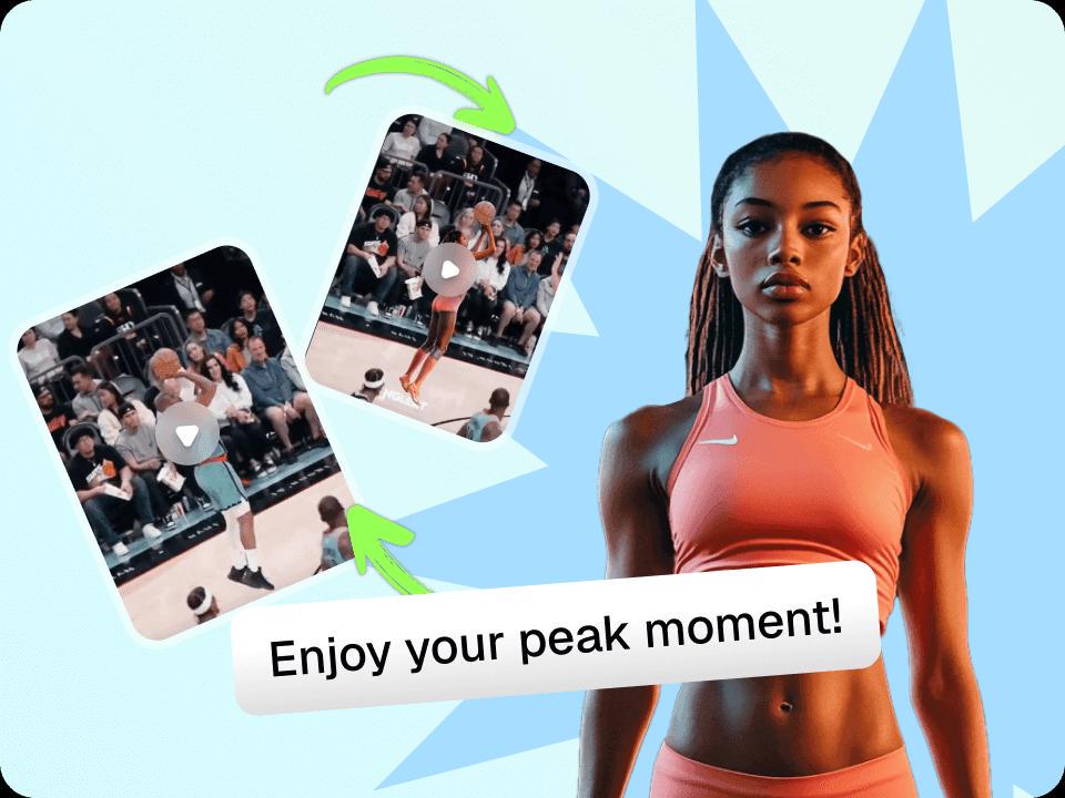 Live the moment like your favorite player