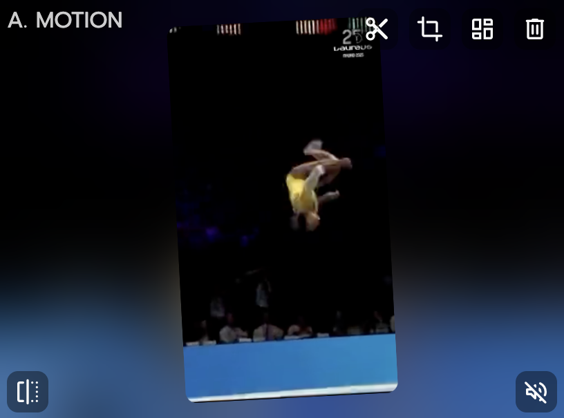 Choose a trending motion template