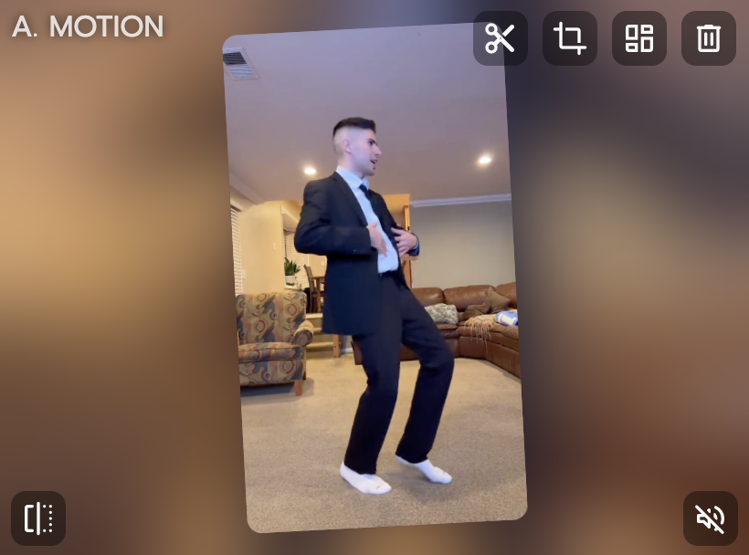 Pick a trending TikTok template